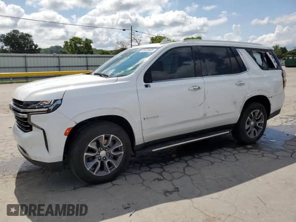 2023 Chevrolet Tahoe LT z VIN 1GNSCNKD8PR213241, wystawiony jako Copart lot #65430605 z przebiegiem 48 551 mil mil oraz Szkoda całkowita • Salvage title. Historia ofert i sprzedaży dostępna na DreamBid. Obrazek 1.