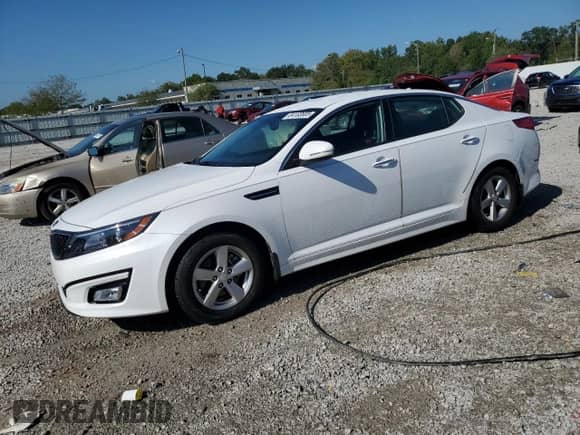 2015 Kia Optima LX z VIN 5XXGM4A73FG436046, wystawiony jako Copart lot #84183685 z przebiegiem 22 621 mil mil oraz Nie do naprawy • Non repairable. Historia ofert i sprzedaży dostępna na DreamBid. Obrazek 1.