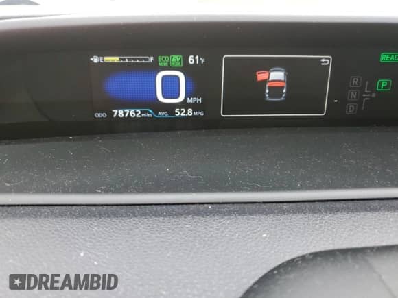 2020 Toyota Prius LE с VIN JTDKARFP8L3155784, выставлен на аукционе Copart как лот 86777895 с пробегом 78 762 миль миль и Списание • Salvage title. История ставок и продаж доступна на DreamBid. Изображение 9.