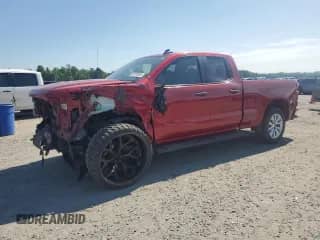 2021 Chevrolet Silverado 1500 Custom with VIN 1GCRWBEK3MZ312004, listed as a Copart auction lot 60702085 with 97,041 mi miles and Salvage title. Bid and sale history available at DreamBid. Image 1.