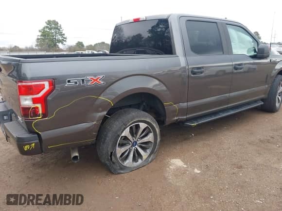 2020 Ford F-150 XL with VIN 1FTEW1C47LKD55183, listed as a IAAI auction lot 41689782 with 67,715 mi miles and . Bid and sale history available at DreamBid. Image 4.