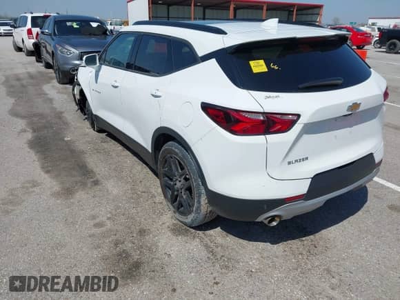 2020 Chevrolet Blazer LT with VIN 3GNKBDRS4LS713275, listed as a IAAI auction lot 41969077 with 64,134 mi miles and . Bid and sale history available at DreamBid. Image 3.