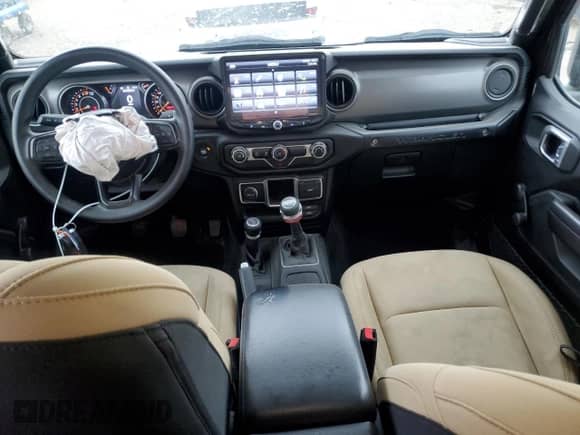 2021 Jeep Wrangler Unlimited Willys Sport with VIN 1C4HJXDG6MW828010, listed as a Copart auction lot 67538545 with 44,259 mi miles and Salvage title. Bid and sale history available at DreamBid. Image 8.