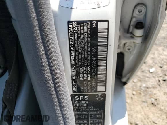 2000 Mercedes-Benz C 230/260/280/320 z VIN WDBHA29G2YA841169, wystawiony jako Copart lot #55229645 z przebiegiem Nie podano mil oraz Szkoda całkowita • Salvage title. Historia ofert i sprzedaży dostępna na DreamBid. Obrazek 12.
