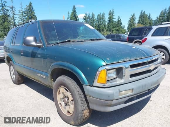1996 Chevrolet Blazer z VIN 1GNDT13W3T2173073, wystawiony jako IAAI lot #42666908 z przebiegiem 228 351 mil mil oraz . Historia ofert i sprzedaży dostępna na DreamBid. Obrazek 1.