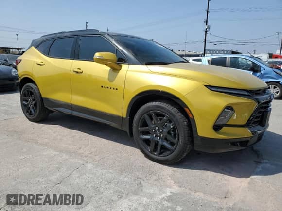 2024 Chevrolet Blazer RS with VIN 3GNKBERS0RS161546, listed as a Copart auction lot 62034415 with 10,640 mi miles and Salvage title. Bid and sale history available at DreamBid. Image 4.