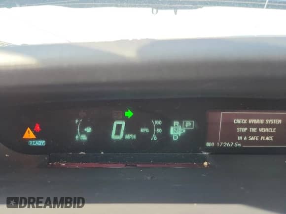 2012 Toyota Prius Three with VIN JTDKN3DU4C1503070, listed as a Copart auction lot 70491285 with 172,675 mi miles and Salvage title. Bid and sale history available at DreamBid. Image 9.