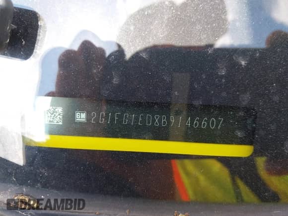 2011 Chevrolet Camaro 2LT with VIN 2G1FG1ED8B9146607, listed as a IAAI auction lot 42971905 with 103,102 mi miles and . Bid and sale history available at DreamBid. Image 9.