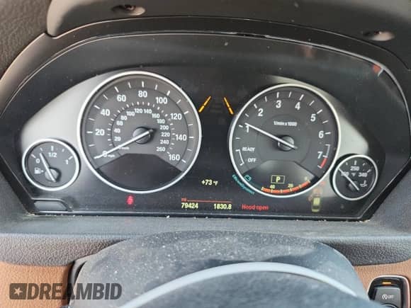 2015 BMW 3 Series 335i xDrive with VIN WBA3B9C50FF588830, listed as a Copart auction lot 65515225 with 79,424 mi miles and Salvage title. Bid and sale history available at DreamBid. Image 9.