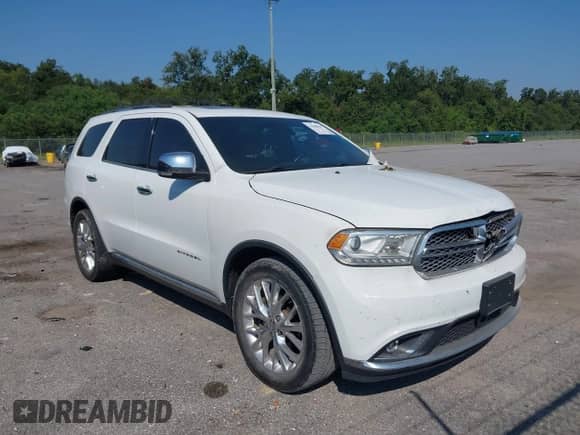 2014 Dodge Durango Citadel with VIN 1C4RDHEG8EC381229, listed as a IAAI auction lot 43208687 with Not provided miles and . Bid and sale history available at DreamBid. Image 1.