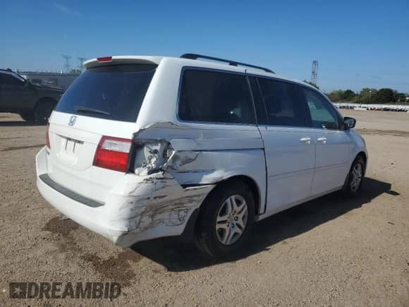 2007 Honda Odyssey EX-L z VIN 5FNRL38627B440158, wystawiony jako Copart lot #83991145 z przebiegiem 167 403 mil mil oraz Szkoda całkowita • Salvage title. Historia ofert i sprzedaży dostępna na DreamBid. Obrazek 3.