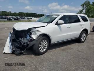 2020 Dodge Durango SXT Plus with VIN 1C4RDJAG2LC296042, listed as a Copart auction lot 64140295 with 103,894 mi miles and Salvage title. Bid and sale history available at DreamBid. Image 1.