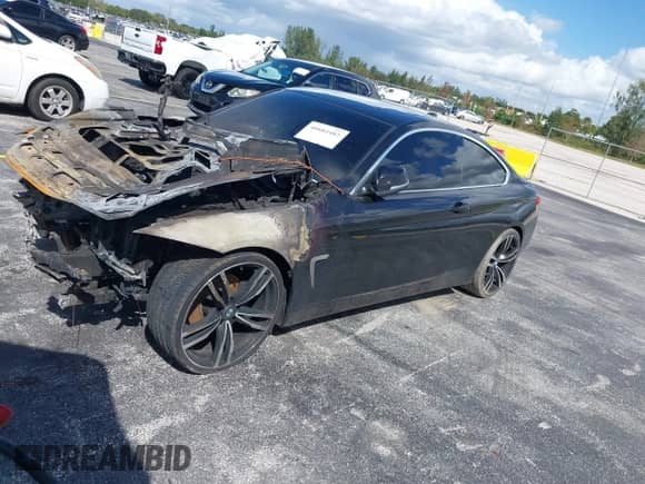 2017 BMW 4 Series 430i with VIN WBA4R7C55HK876647, listed as a IAAI auction lot 40681482 with Not provided miles and . Bid and sale history available at DreamBid. Image 2.