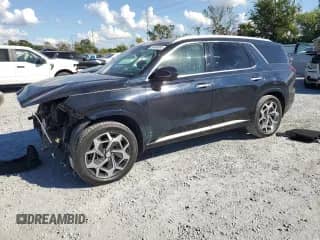 2021 Hyundai Palisade Calligraphy z VIN KM8R74HE2MU324698, wystawiony jako Copart lot #86848885 z przebiegiem 77 730 mil mil oraz Szkoda całkowita • Salvage title. Historia ofert i sprzedaży dostępna na DreamBid. Obrazek 1.