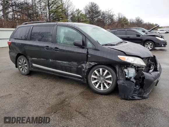 2019 Toyota Sienna LE with VIN 5TDJZ3DC5KS219388, listed as a Copart auction lot 51489465 with 162,353 mi miles and Salvage title. Bid and sale history available at DreamBid. Image 4.