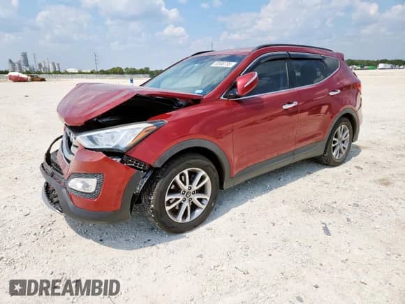 2014 Hyundai Santa Fe z VIN 5XYZU3LA8EG149548, wystawiony jako Copart lot #80868785 z przebiegiem 136 190 mil mil oraz Szkoda całkowita • Salvage title. Historia ofert i sprzedaży dostępna na DreamBid. Obrazek 1.