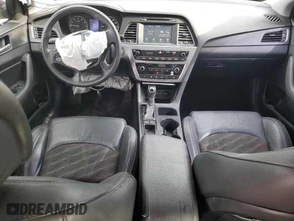 2017 Hyundai Sonata Sport with VIN 5NPE34AF9HH455161, listed as a Copart auction lot 80162745 with 120,644 mi miles and Salvage title. Bid and sale history available at DreamBid. Image 8.