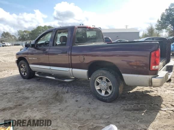 2005 Dodge 2500 SLT with VIN 3D7KR28C65G708240, listed as a Copart auction lot 44208785 with Not provided miles and Salvage title. Bid and sale history available at DreamBid. Image 2.