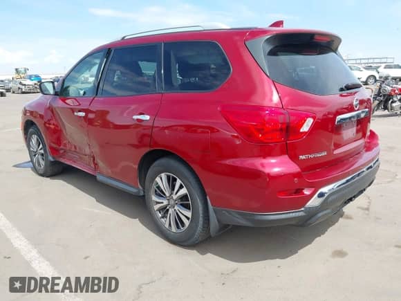 2019 Nissan Pathfinder SL with VIN 5N1DR2MN6KC582224, listed as a IAAI auction lot 43242066 with 61,949 mi miles and . Bid and sale history available at DreamBid. Image 3.