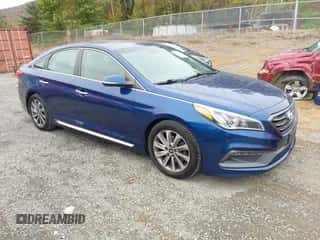 2016 Hyundai Sonata Sport with VIN 5NPE34AF8GH427673, listed as a IAAI auction lot 43568352 with 170,855 mi miles and . Bid and sale history available at DreamBid. Image 1.