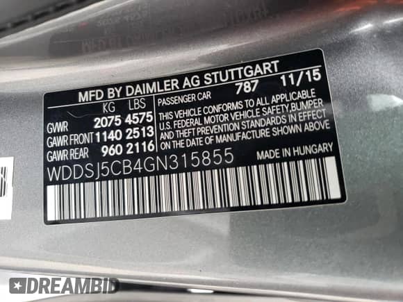 2016 Mercedes-Benz CLA 45 AMG с VIN WDDSJ5CB4GN315855, выставлен на аукционе Copart как лот 82032203 с пробегом Не указан миль и . История ставок и продаж доступна на DreamBid. Изображение 12.