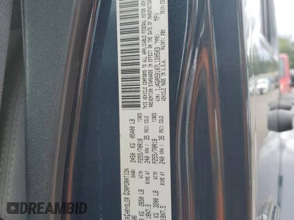 2007 Jeep Wrangler Unlimited Sahara z VIN 1J4GA59107L120503, wystawiony jako Copart lot #62967165 z przebiegiem 108 035 mil mil oraz Szkoda całkowita • Salvage title. Historia ofert i sprzedaży dostępna na DreamBid. Obrazek 12.