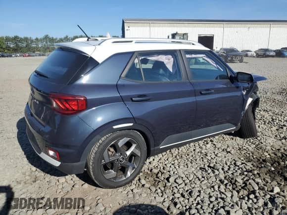 2023 Hyundai Venue Limited with VIN KMHRC8A38PU213007, listed as a Copart auction lot 70346504 with 47,435 mi miles and Salvage title. Bid and sale history available at DreamBid. Image 3.