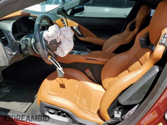 2017 Chevrolet Corvette 3LT with VIN 1G1YF2D76H5108246, listed as a Copart auction lot 56995125 with 34,450 mi miles and Salvage title. Bid and sale history available at DreamBid. Image 7.