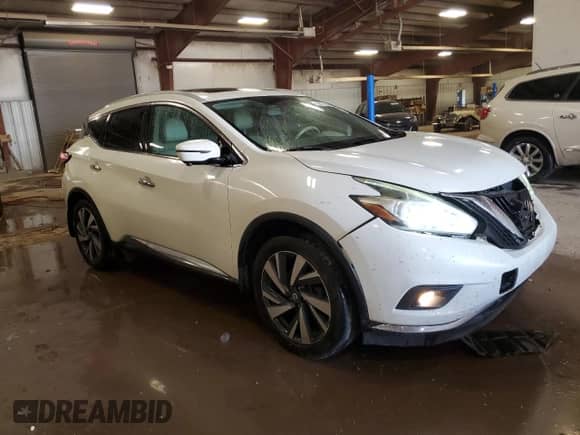 2016 Nissan Murano SL с VIN 5N1AZ2MH7GN150458, выставлен на аукционе Copart как лот 54716595 с пробегом 117 321 миль миль и Чистый • Clean title. История ставок и продаж доступна на DreamBid. Изображение 4.
