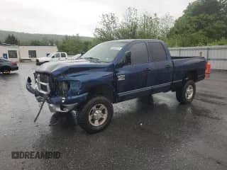 2007 Dodge 2500 SLT with VIN 3D7KS28C77G746549, listed as a Copart auction lot 56504075 with 163,905 mi miles and Salvage title. Bid and sale history available at DreamBid. Image 1.