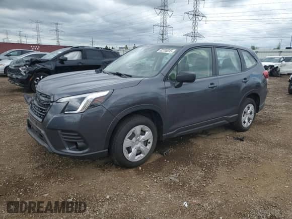 2022 Subaru Forester with VIN JF2SKAAC5NH496831, listed as a Copart auction lot 62793015 with 87,443 mi miles and Salvage title. Bid and sale history available at DreamBid. Image 1.
