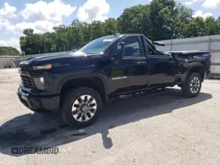 2024 Chevrolet Silverado 2500HD Custom с VIN 2GC4YME73R1100585, выставлен на аукционе Copart как лот 64201845 с пробегом 53 638 миль миль и Списание • Salvage title. История ставок и продаж доступна на DreamBid. Изображение 1.