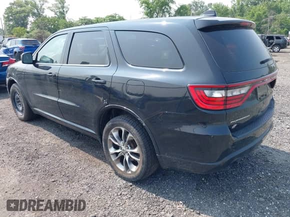 2019 Dodge Durango GT Plus with VIN 1C4RDJDG6KC692596, listed as a IAAI auction lot 42446020 with 40,579 mi miles and . Bid and sale history available at DreamBid. Image 3.