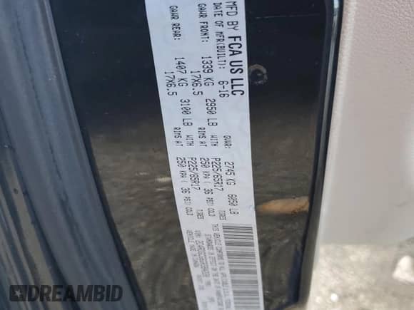 2016 Dodge Grand Caravan SXT z VIN 2C4RDGCG6GR384220, wystawiony jako Copart lot #85546045 z przebiegiem 156 184 mil mil oraz Czysty tytuł • Clean title. Historia ofert i sprzedaży dostępna na DreamBid. Obrazek 12.