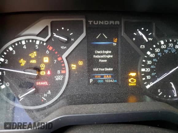 2023 Toyota Tundra Limited с VIN 5TFJA5DB6PX101006, выставлен на аукционе Copart как лот 90439305 с пробегом 10 342 миль миль и Списание • Salvage title. История ставок и продаж доступна на DreamBid. Изображение 9.