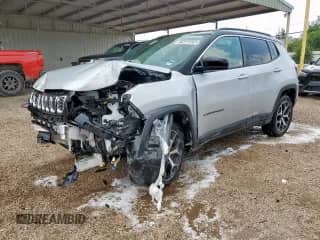 2025 Jeep Compass Limited with VIN 3C4NJDCN7ST561187, listed as a Copart auction lot 71038325 with 13,399 mi miles and Non repairable. Bid and sale history available at DreamBid. Image 1.