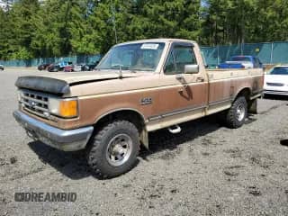 1987 Ford F-150 z VIN 1FTEF14H2HKB06296, wystawiony jako Copart lot #57914035 z przebiegiem 40 931 mil mil oraz Czysty tytuł • Clean title. Historia ofert i sprzedaży dostępna na DreamBid. Obrazek 1.
