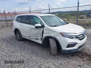 2018 Honda Pilot EX-L z VIN 5FNYF6H84JB014968, wystawiony jako IAAI lot #43275298 z przebiegiem 96 687 mil mil oraz . Historia ofert i sprzedaży dostępna na DreamBid. Obrazek 1.