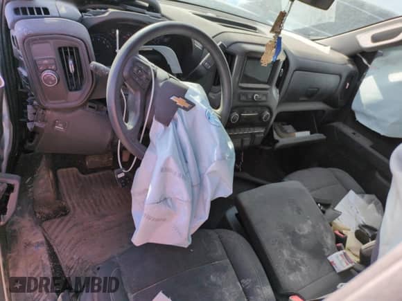 2024 Chevrolet Silverado 1500 Custom with VIN 3GCPABEK5RG119642, listed as a Copart auction lot 60936465 with Not provided miles and Salvage title. Bid and sale history available at DreamBid. Image 8.