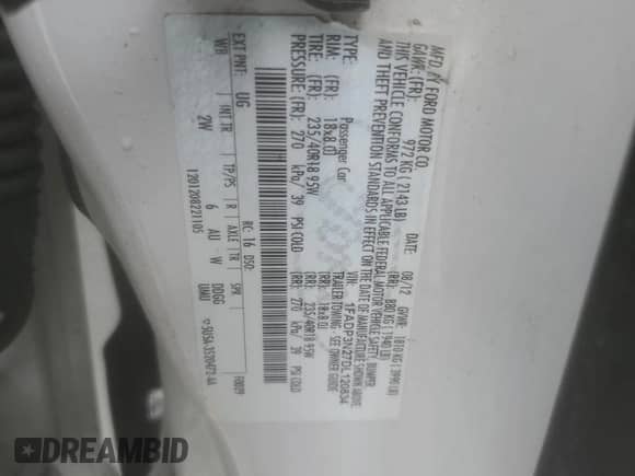 2013 Ford Focus Titanium with VIN 1FADP3N27DL120834, listed as a Copart auction lot 68762965 with 171,855 mi miles and Salvage title. Bid and sale history available at DreamBid. Image 12.