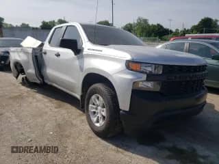 2020 Chevrolet Silverado 1500 Work Truck with VIN 1GCRWAEF3LZ134686, listed as a Copart auction lot 48921212 with 8,432 mi miles and Salvage title. Bid and sale history available at DreamBid. Image 1.