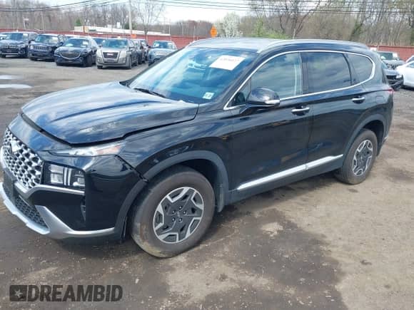 2022 Hyundai Santa Fe Blue with VIN KM8S2DA14NU057895, listed as a IAAI auction lot 42026027 with 25,564 mi miles and . Bid and sale history available at DreamBid. Image 18.