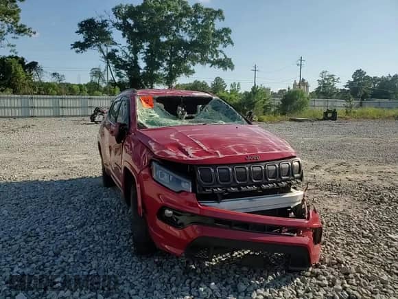 2022 Jeep Compass (RED) Edition with VIN 3C4NJDCB5NT132656, listed as a Copart auction lot 62827535 with Not provided miles and Salvage title. Bid and sale history available at DreamBid. Image 14.