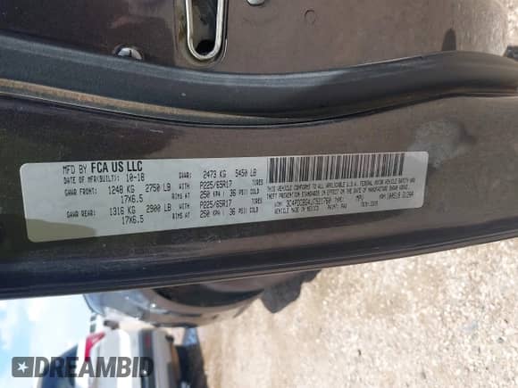 2018 Dodge Journey SXT с VIN 3C4PDCBG4JT521760, выставлен на аукционе IAAI как лот 42638127 с пробегом 78 182 миль миль и . История ставок и продаж доступна на DreamBid. Изображение 9.