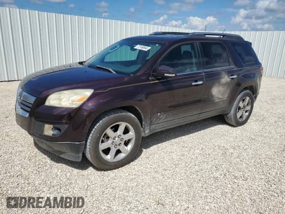 2008 Saturn Outlook XR with VIN 5GZER33738J307138, listed as a Copart auction lot 72148844 with 189,173 mi miles and Salvage title. Bid and sale history available at DreamBid. Image 1.
