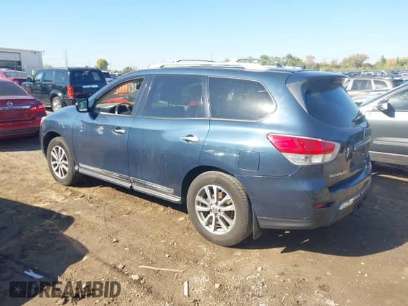 2013 Nissan Pathfinder SV z VIN 5N1AR2MN6DC604597, wystawiony jako IAAI lot #43416679 z przebiegiem 207 011 mil mil oraz . Historia ofert i sprzedaży dostępna na DreamBid. Obrazek 3.