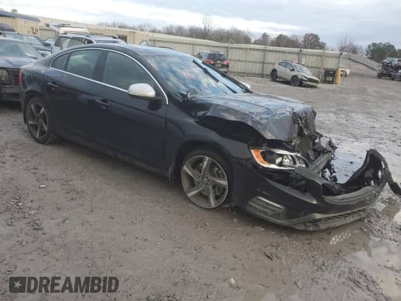 2014 Volvo S60 T6 with VIN YV1902FH2E2293308, listed as a Copart auction lot 85340634 with Not provided miles and Salvage title. Bid and sale history available at DreamBid. Image 4.