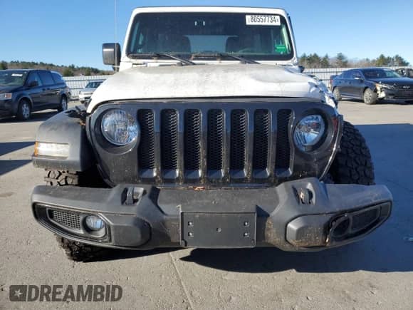 2022 Jeep Wrangler Unlimited Willys z VIN 1C4HJXDM7NW272815, wystawiony jako Copart lot #80557734 z przebiegiem Nie podano mil oraz Czysty tytuł • Clean title. Historia ofert i sprzedaży dostępna na DreamBid. Obrazek 5.