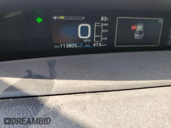 2016 Toyota Prius Two Eco с VIN JTDKARFU5G3017678, выставлен на аукционе Copart как лот 87315355 с пробегом 113 805 миль миль и Чистый • Clean title. История ставок и продаж доступна на DreamBid. Изображение 9.