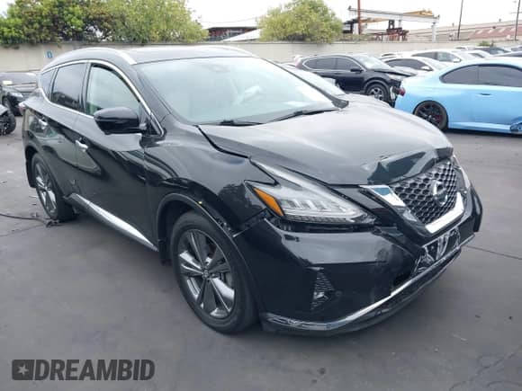 2020 Nissan Murano Platinum with VIN 5N1AZ2DS9LN104894, listed as a IAAI auction lot 42684806 with 67,695 mi miles and . Bid and sale history available at DreamBid. Image 1.